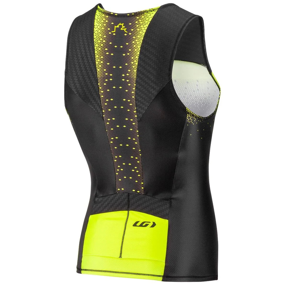 Men's Sleeveless Tri Course Black Flame Carmin N149