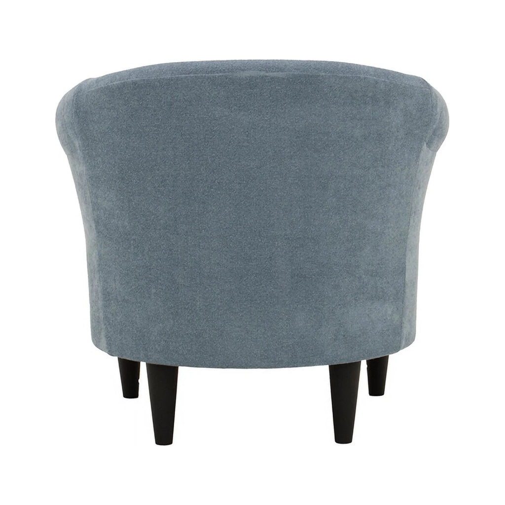 Light Blue Polyester Fabric Chair E250