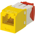 Yellow CAT 5e 1 Port Modular Insert Q402912