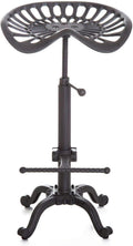 Industrial Bar Stool with Cast Iron Tractor Seat C7927