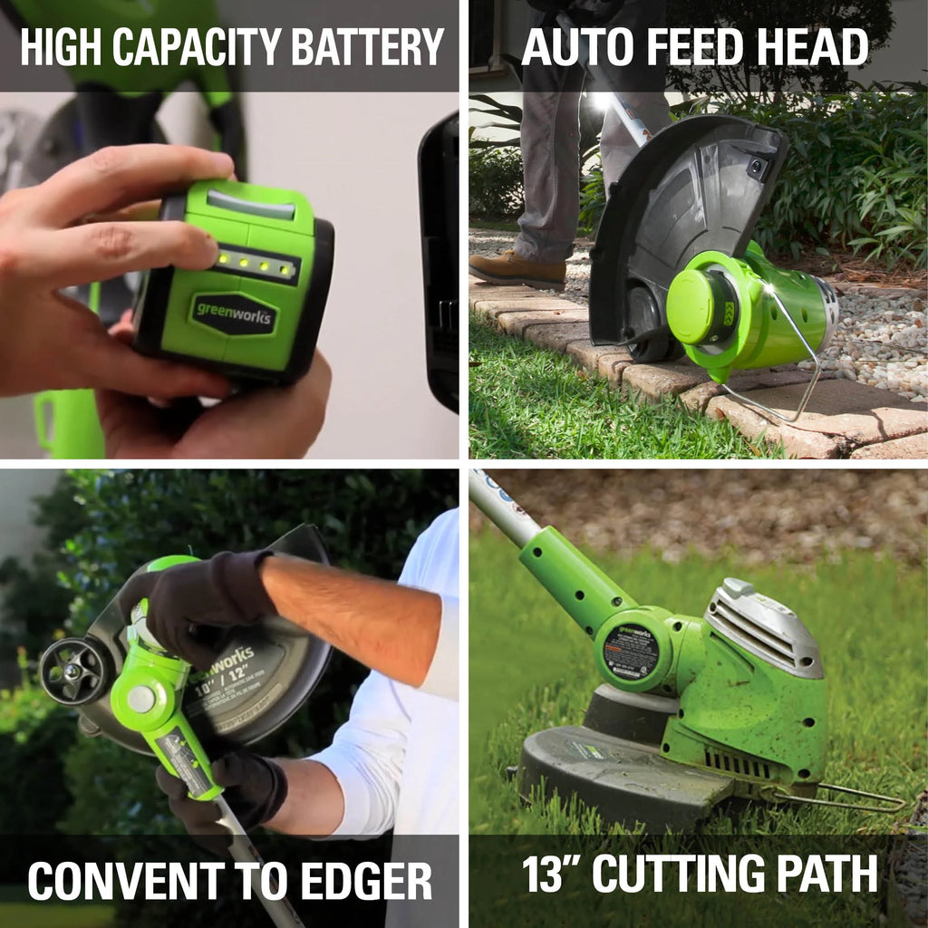 40V Cordless String Trimmer/Edger with Battery & Charger T497245