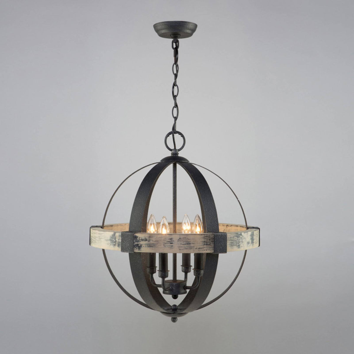 Black 4 Light Chandelier R745