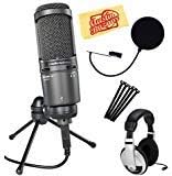 Cardioid Condenser Handheld Microphone Bundle with Boom Stand H456027
