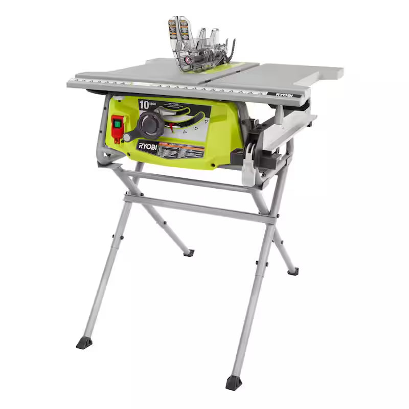 15 Amp 10 in. Compact Portable Table Saw with Folding Stand S201