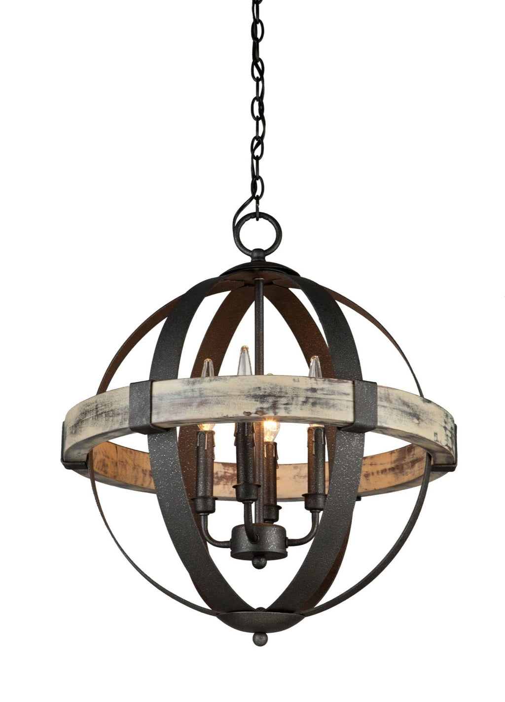 Black 4 Light Chandelier R745