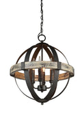 Black 4 Light Chandelier R745