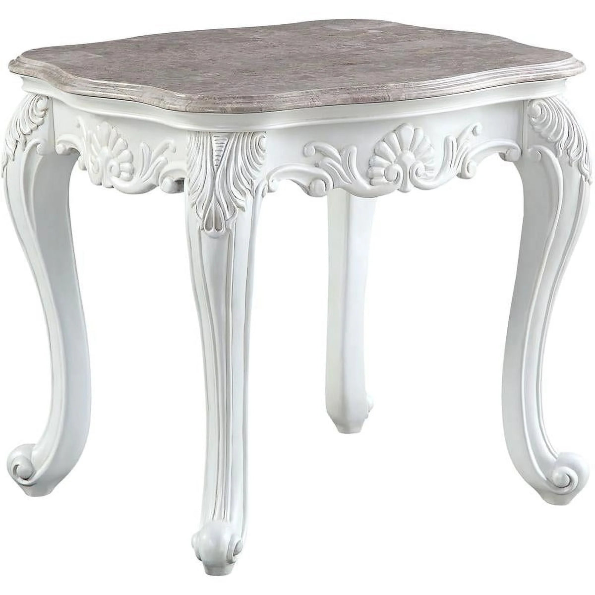 Contemporary Marble Top End Table B48308