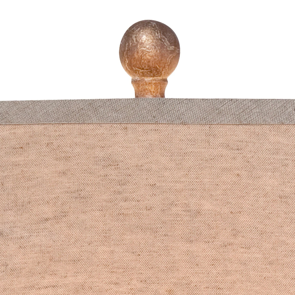 Brown Table Lamp with Off White Empire Shade D8740