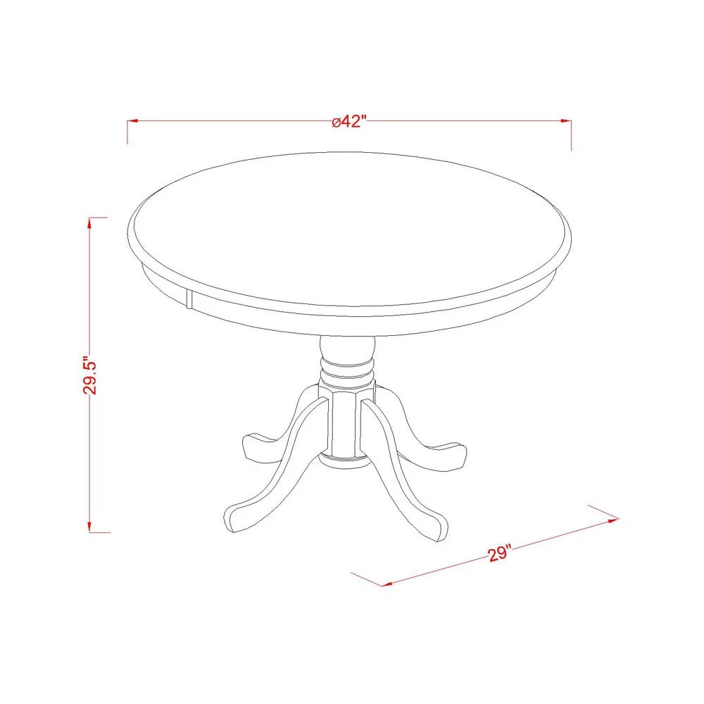 Round Wood Dining Table J9429