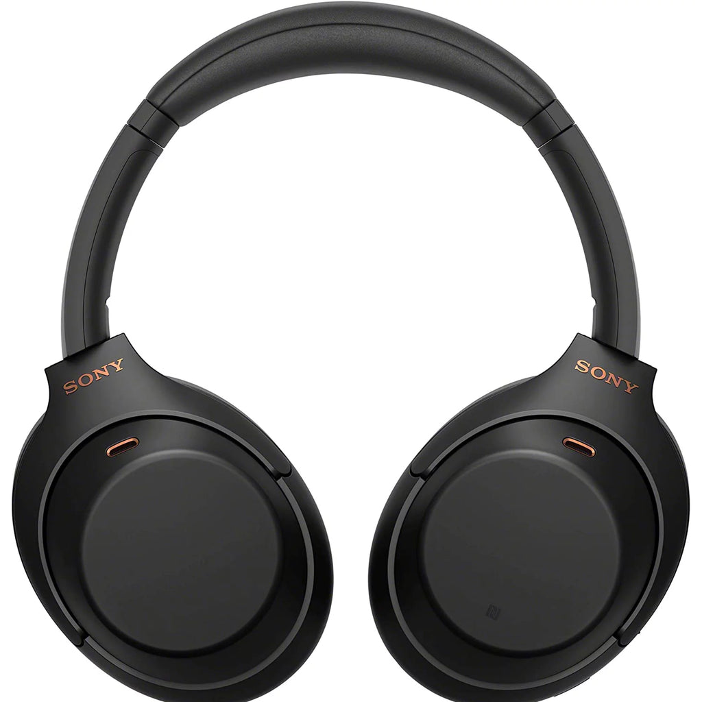 Black Wireless Noise-Canceling Over-Ear Headphones 7pc Bundle Z3719