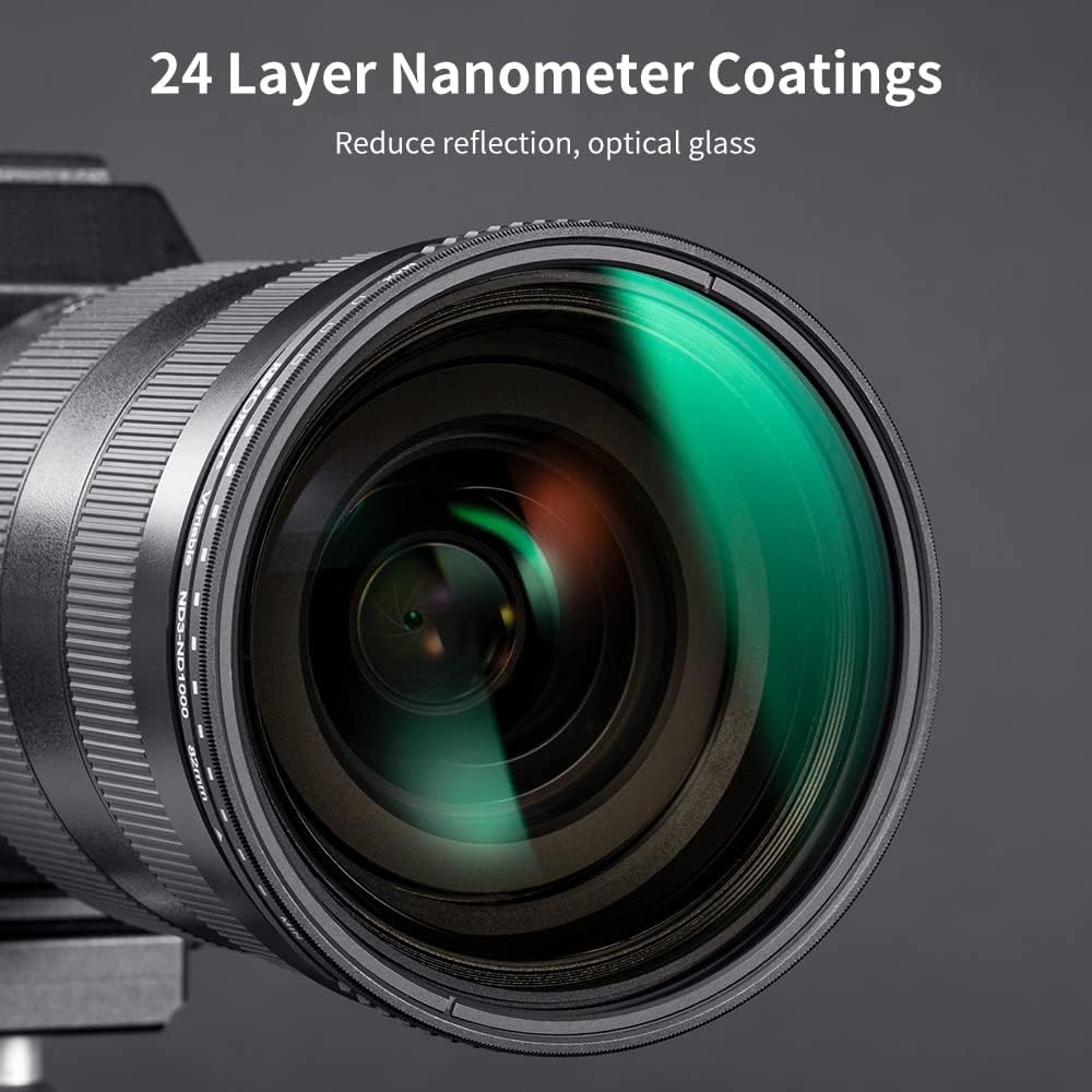 67mm Variable ND3-ND1000 Neutral Density Lens Filter V77375
