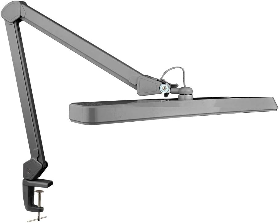 2,500 Lumens 30W LED Desk Lamp with Clamp, White Y212