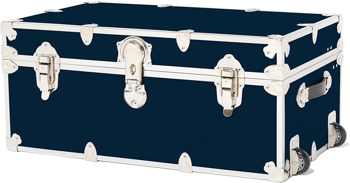 Large Storage Trunk with Mounted Wheels 32x18x14 V181
