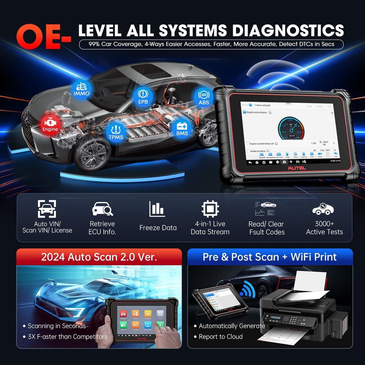 8in Bidirectional Diagnostic Tool V33281