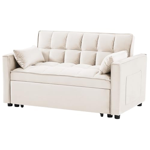Grey 3 in 1 Convertible Sleeper Sofa Bed Z278
