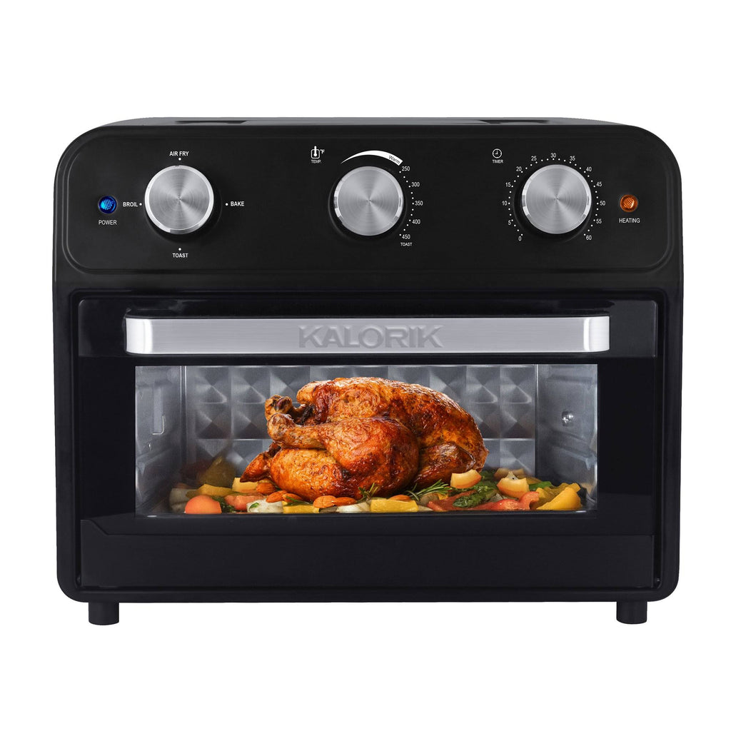 22 Quart Black Air Fryer Toaster Oven H3555