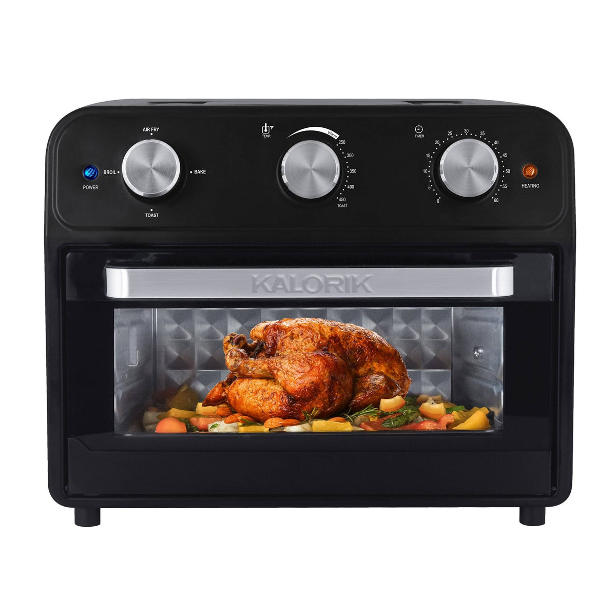 22 Quart Black Air Fryer Toaster Oven H3555