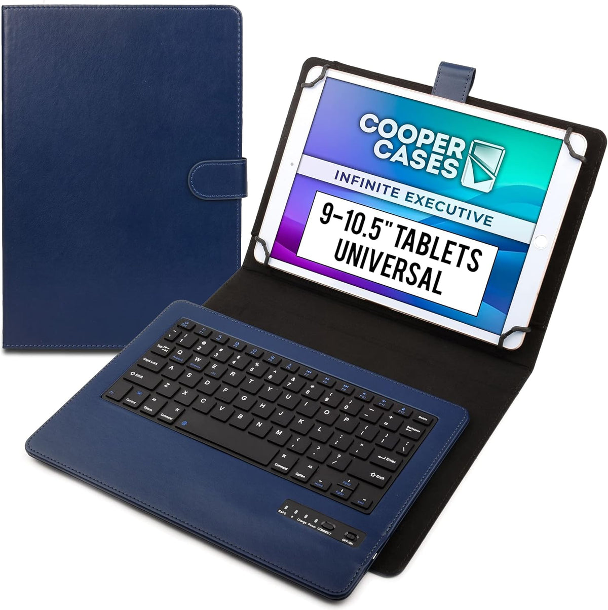 Leather Folio Bluetooth Keyboard Case for Tablets Pack of 2 S828