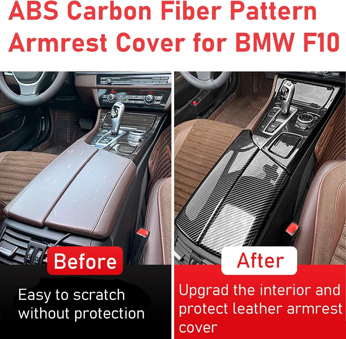 2 PCs Carbon Fiber Console Covers W53725