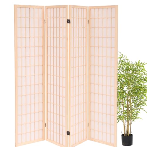 4 Panel Wooden Room Divider Screen O27899