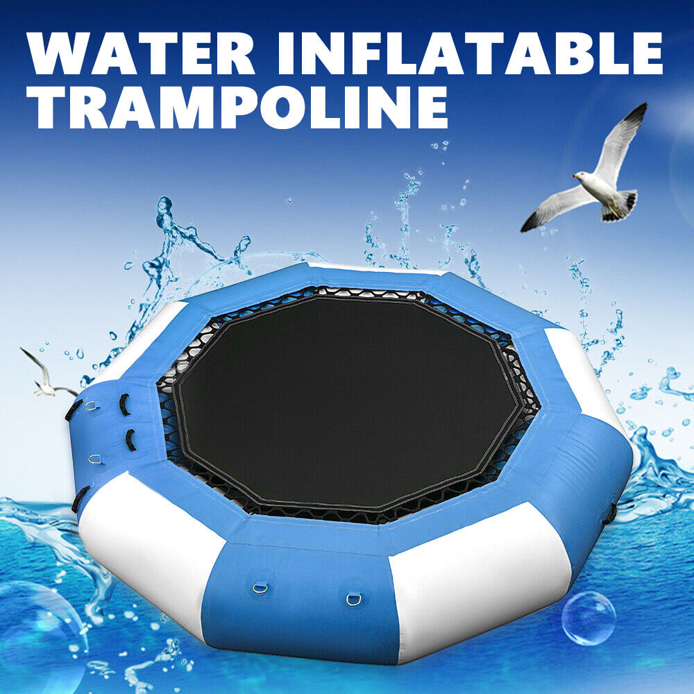 17Ft Inflatable Bouncer Trampoline Splash Padded Swimming Bouncing Floating Platform 400kg Load J838
