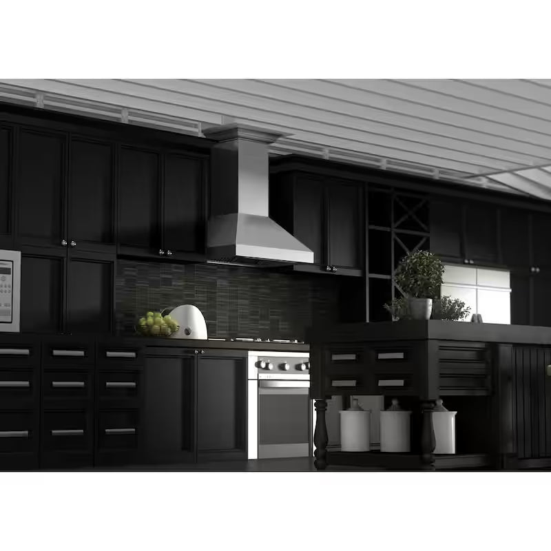 36 in. 500 CFM Convertible Wall Mount Range Hood in Stainless Steel J86820