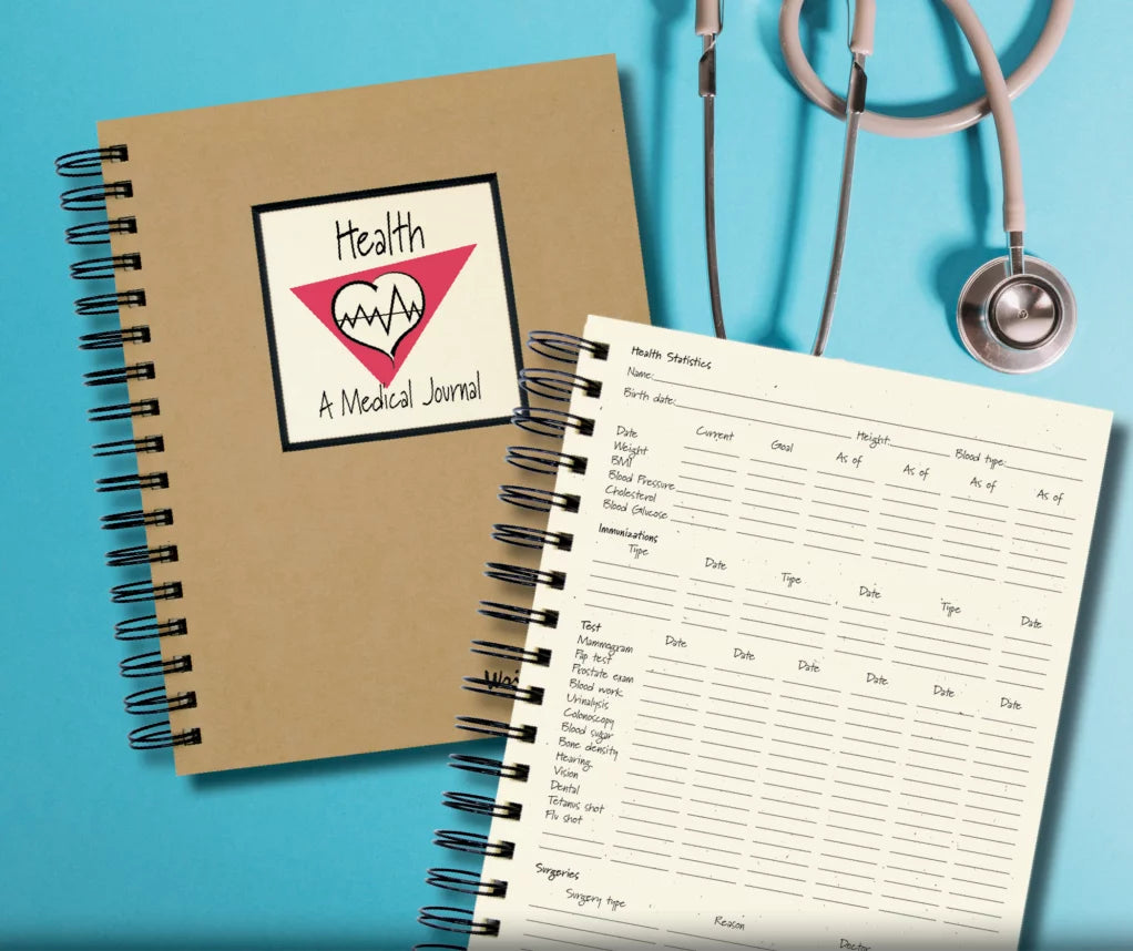 Medical Records Journal Log Book Kraft Hard Cover R61534