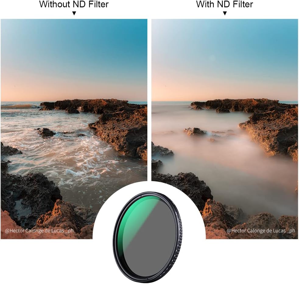 67mm Variable ND3-ND1000 Neutral Density Lens Filter V77375