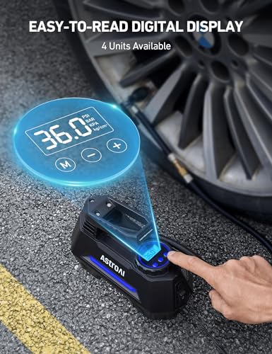 Portable Air Compressor Tire Inflator 12V DC with Digital Pressure Gauge K347