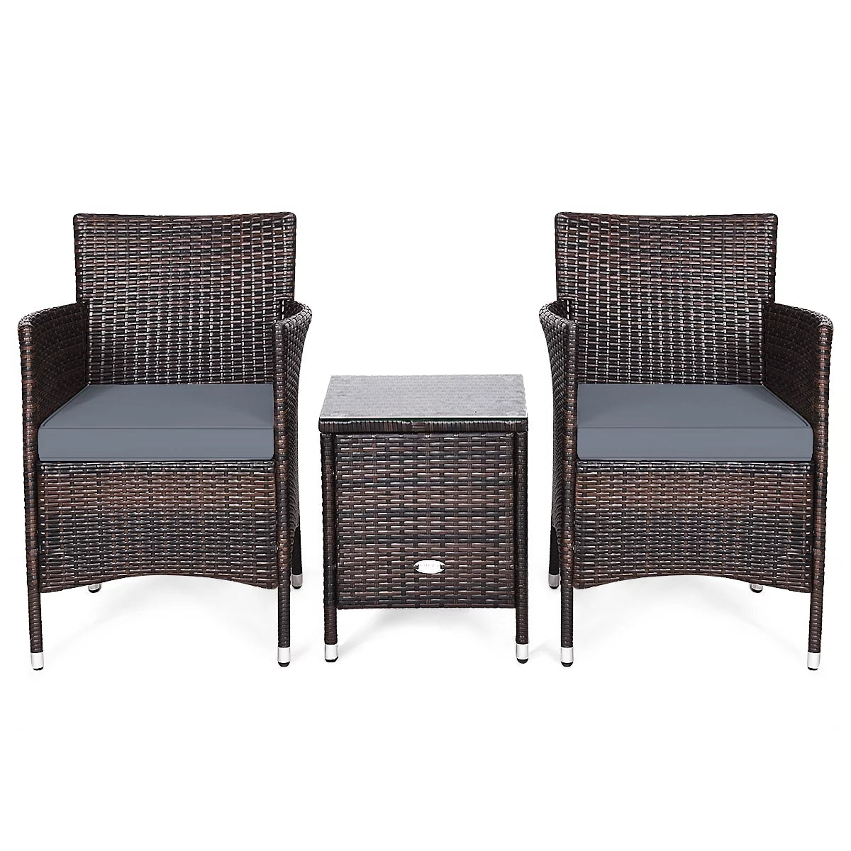 Outdoor Rattan Conversation Set 3 Pieces V3151