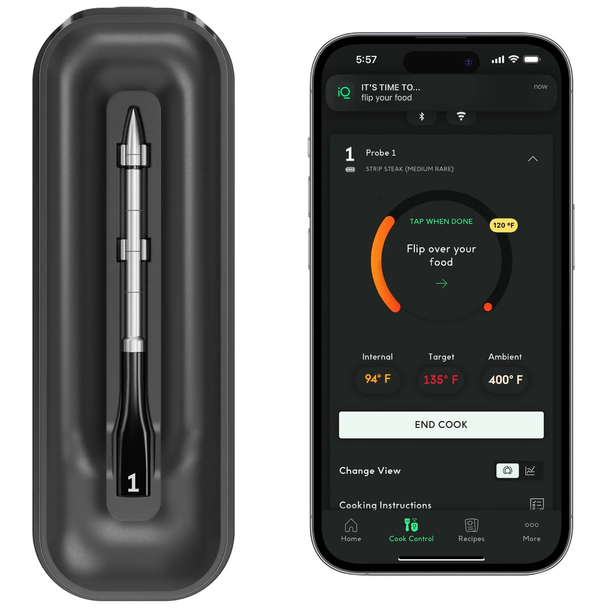 Wireless Meat Thermometer with Smart Hub Y4494