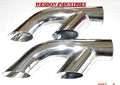 Chrome Plated Exhaust Tips, 2 in Inlet, 2 Tips Included A43828