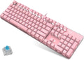 White-Blue 104 Keys Mechanical Gaming Keyboard Y24802
