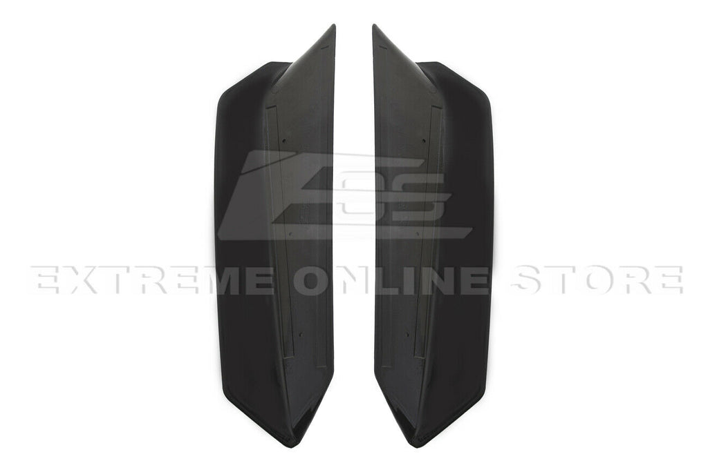 Painted Carbon Flash Metallic ABS Plastic Rear Trunk Lid Wing Spoiler Add-On Wickers Pair Z543