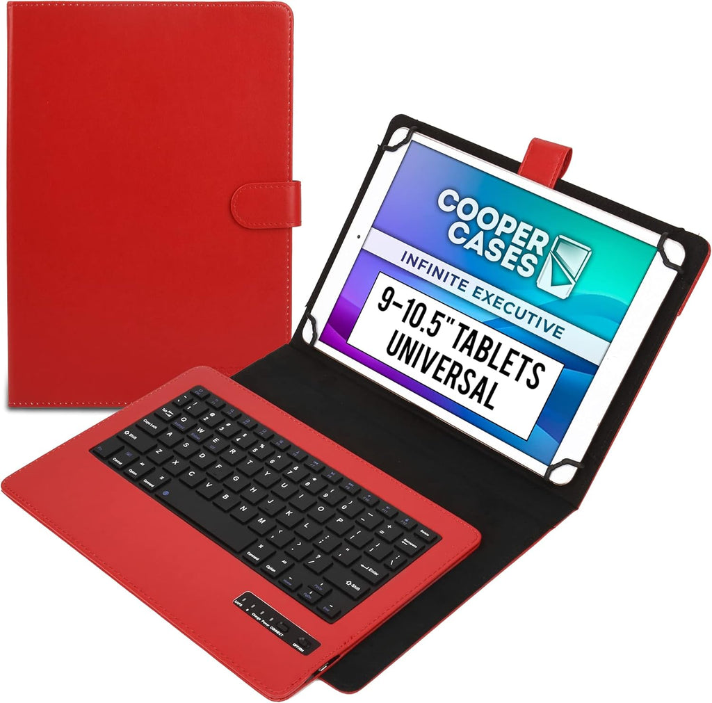 Leather Folio Bluetooth Keyboard Case for Tablets Pack of 2 S828