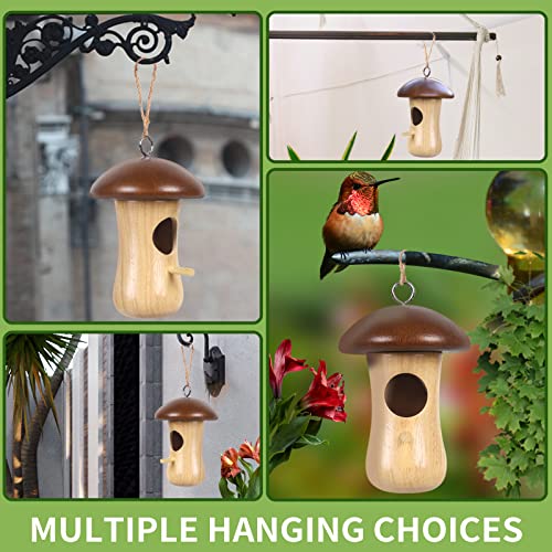 Hanging Hummingbird Nest Branches with Leaf (1 PCS) U31225