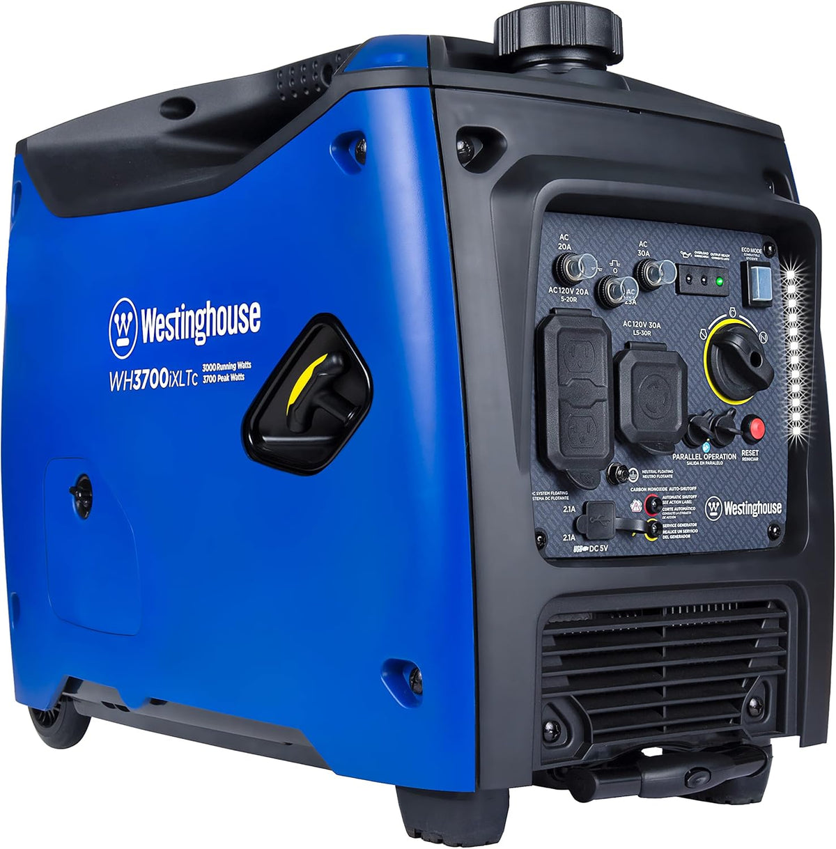 Portable Inverter Generator, 3700 Peak Watt, Gas Powered D260470