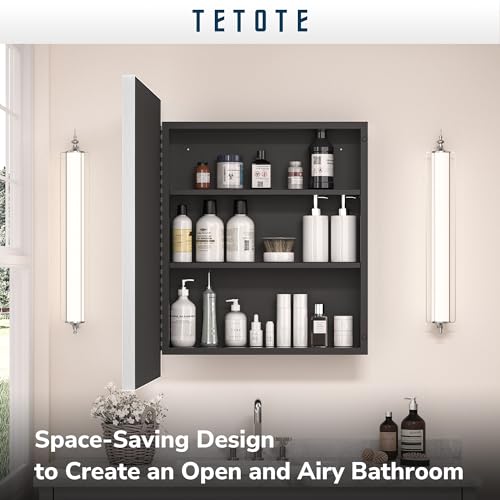 40x30 Inch Silver Framed Medicine Cabinet with Beveled Mirror H8439