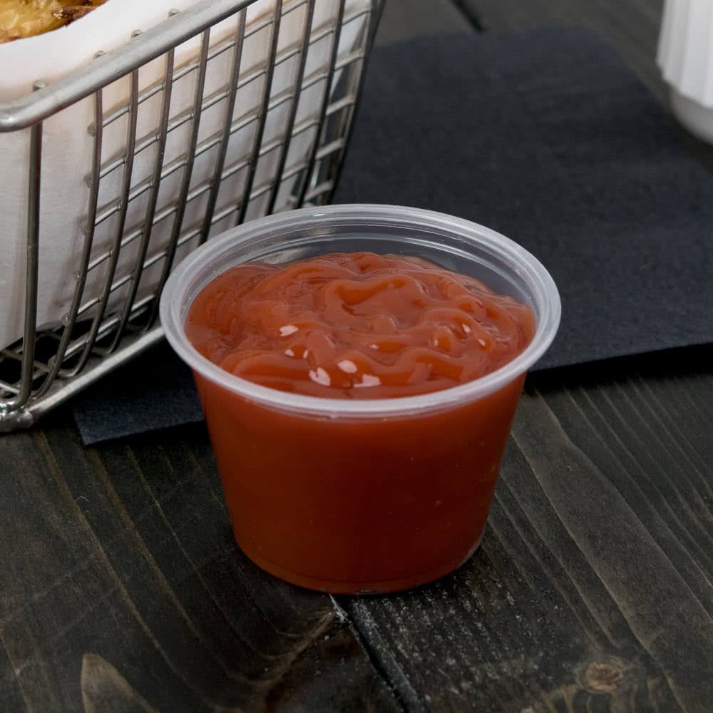 Polypropylene 2.5 oz Clear Portion Containers 250pc U36393