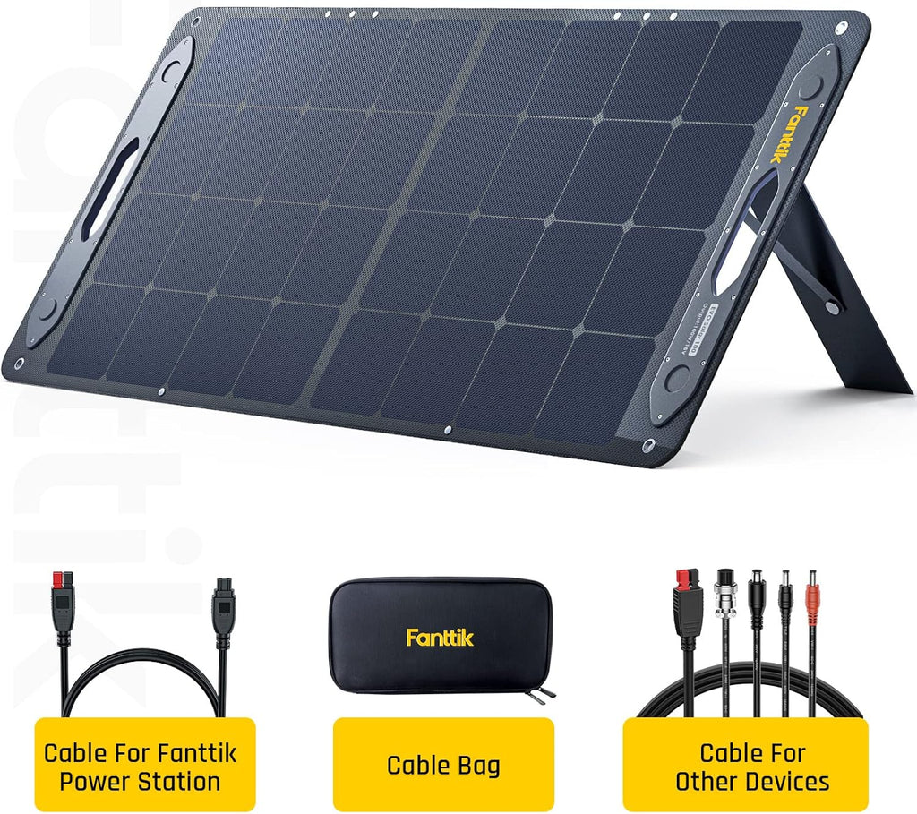 100W Portable Foldable Solar Panel Kit with Adjustable Kickstand K823