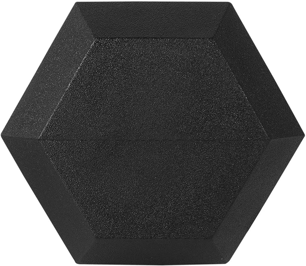 Rubber Encased Hex Dumbbell Pair Black R346959
