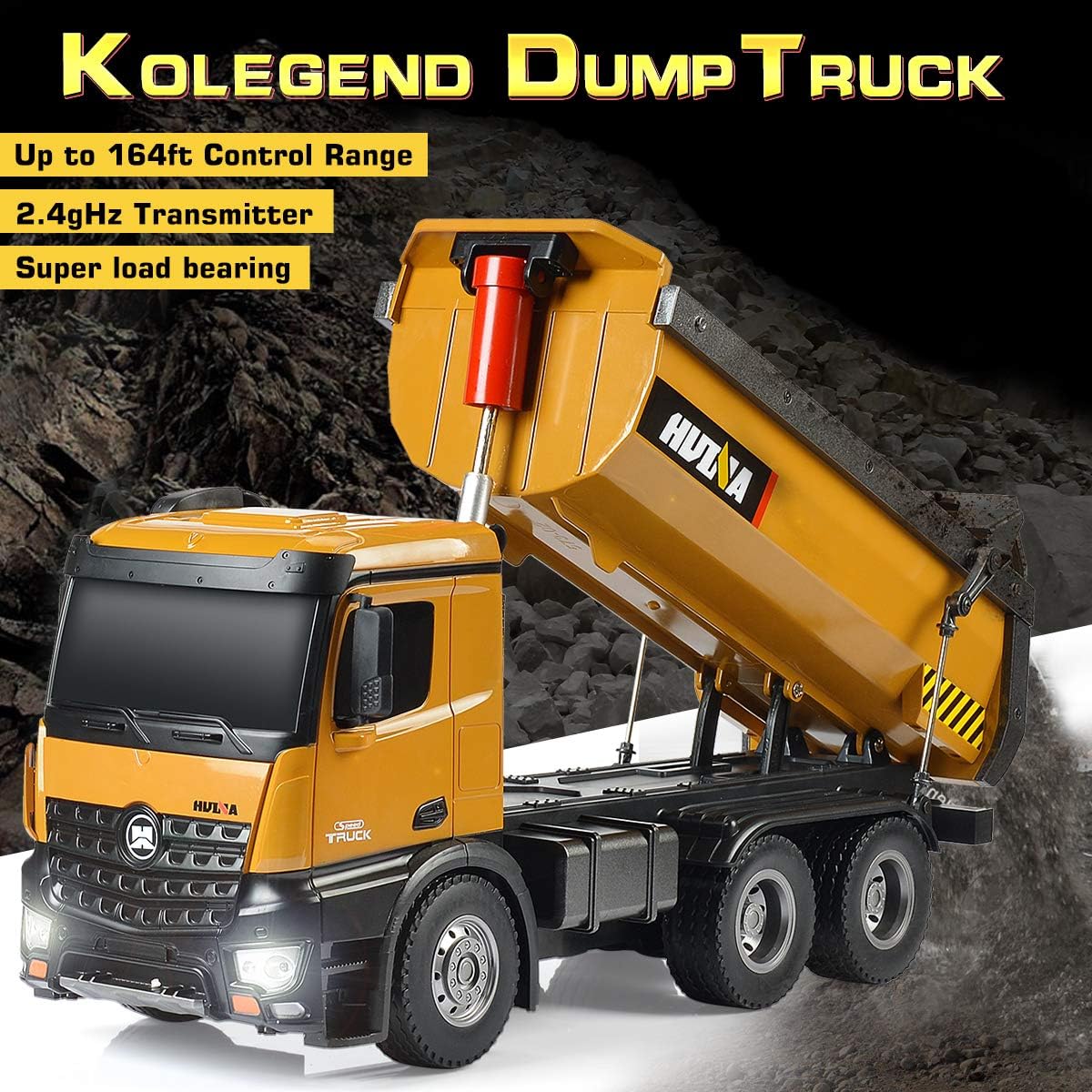 Remote Control Dump Truck Toy 1/14 Scale T6061