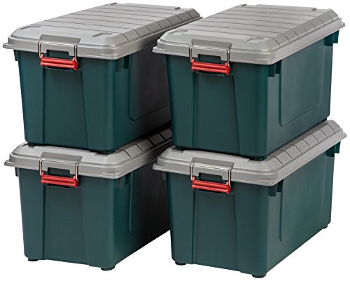21 Gal Black 4 Pack Storage Bin W440668