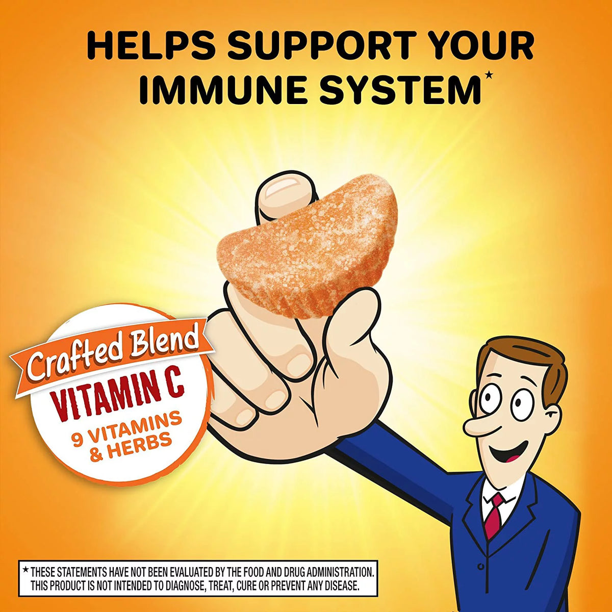 Vitamin C 750mg Orange Flavored Gummies 63 Count 2 Pack W1342