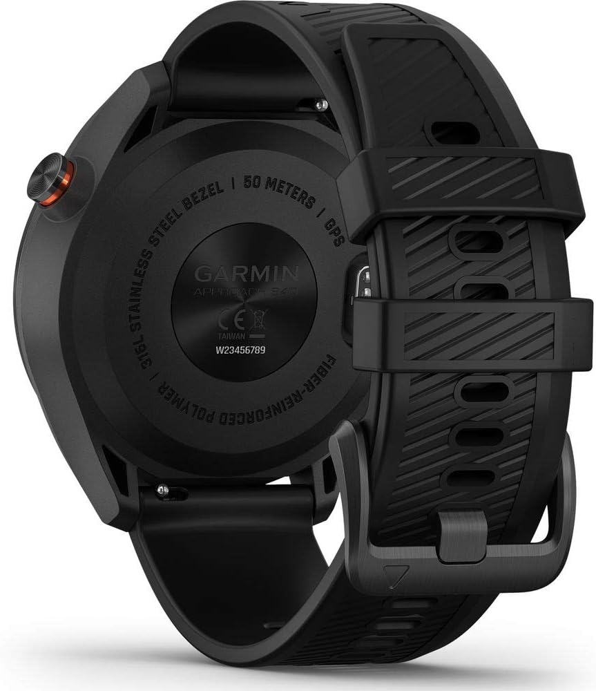 Black GPS Golf Smartwatch with Touchscreen Display U31641