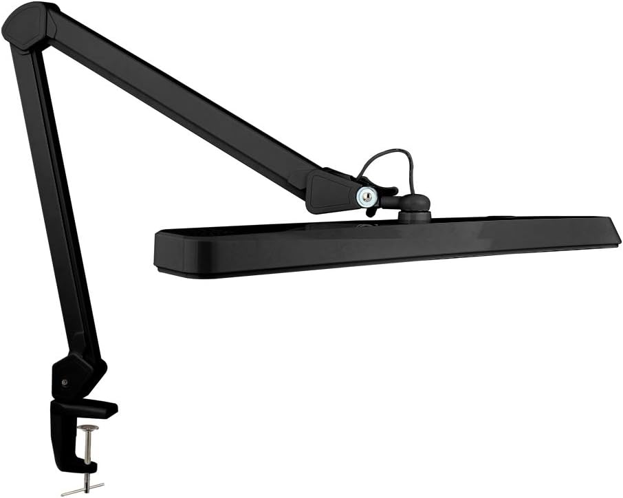2,500 Lumens 30W LED Desk Lamp with Clamp, White Y212