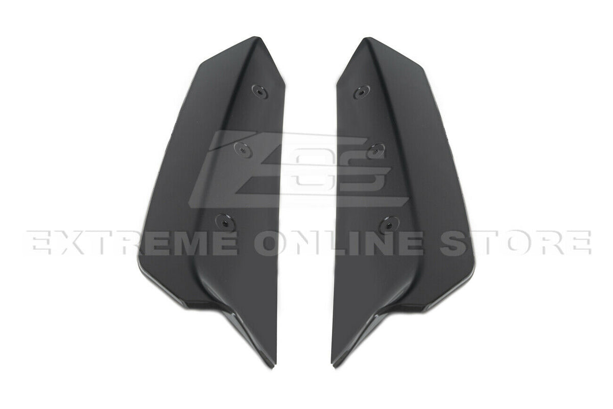 Painted Carbon Flash Metallic ABS Plastic Rear Trunk Lid Wing Spoiler Add-On Wickers Pair Z543