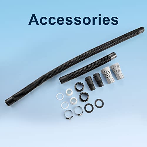 Solar Pool Heater with Two Hoses & Clamps, Two Adapters X435250