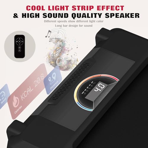 Under Desk Treadmill with LED Light Strap Display P837701