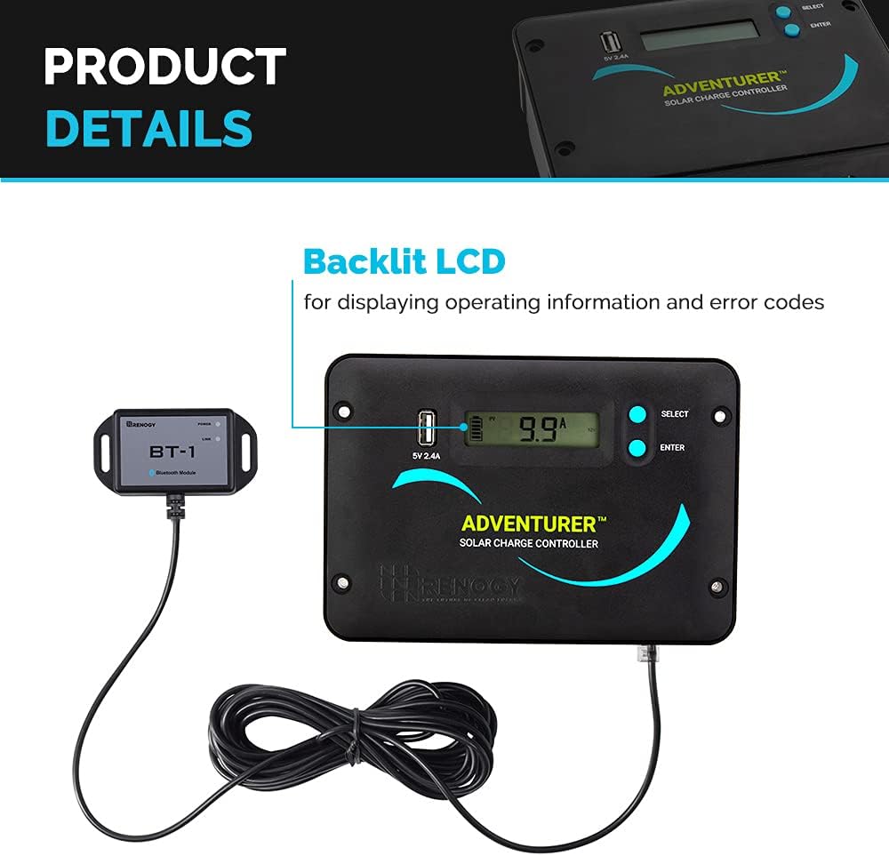 400 Watts 12 Volts Monocrystalline Solar RV Kit with 30A PWM Charge Controller Z5501